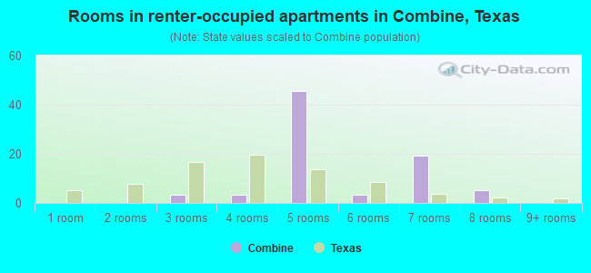 Rooms in renter-occupied apartments in Combine, Texas