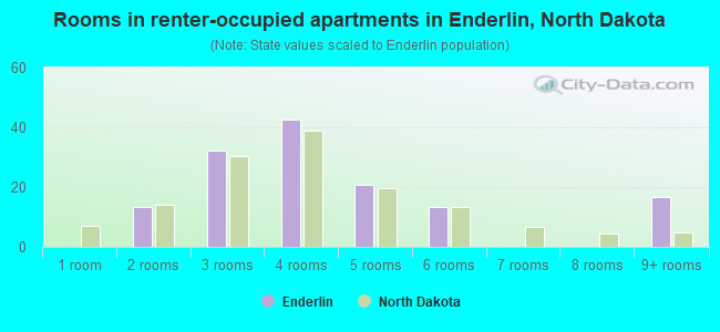 Rooms in renter-occupied apartments in Enderlin, North Dakota