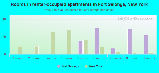 Rooms in renter-occupied apartments in Fort Salonga, New York