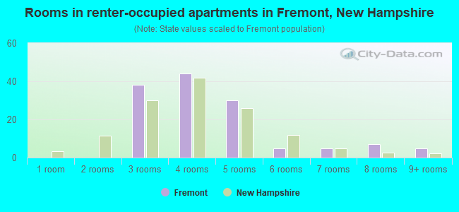 Rooms in renter-occupied apartments in Fremont, New Hampshire