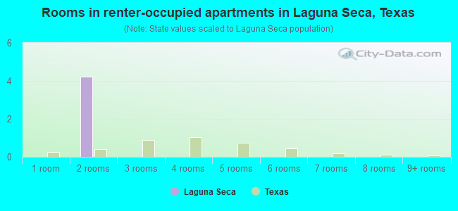 Rooms in renter-occupied apartments in Laguna Seca, Texas