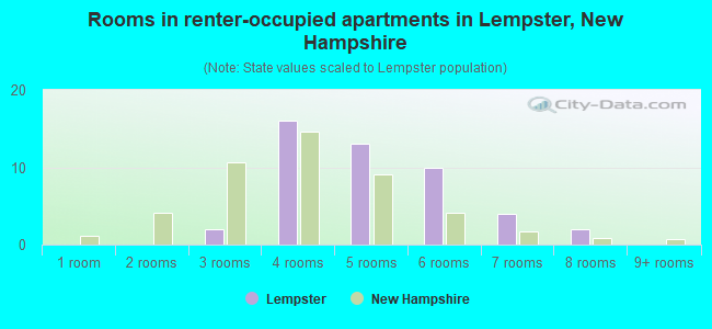 Rooms in renter-occupied apartments in Lempster, New Hampshire
