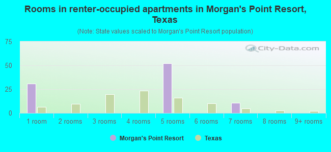 Rooms in renter-occupied apartments in Morgan's Point Resort, Texas