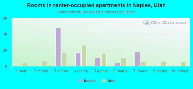 Rooms in renter-occupied apartments in Naples, Utah