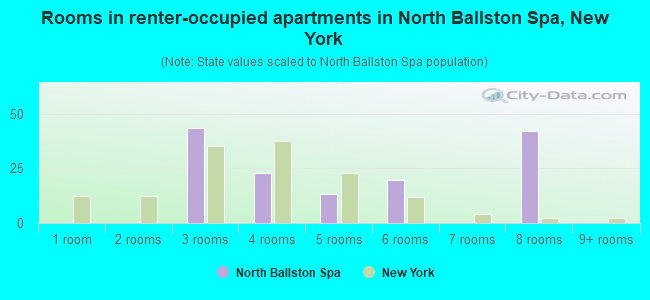 Rooms in renter-occupied apartments in North Ballston Spa, New York