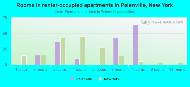 Rooms in renter-occupied apartments in Palenville, New York