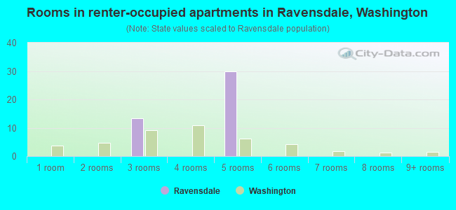 Rooms in renter-occupied apartments in Ravensdale, Washington