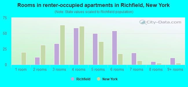 Rooms in renter-occupied apartments in Richfield, New York