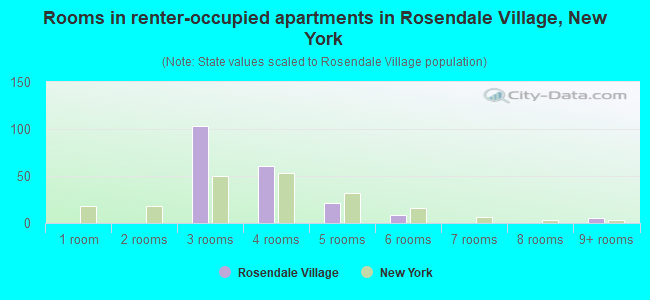 Rooms in renter-occupied apartments in Rosendale Village, New York