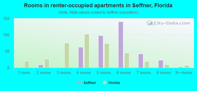 Rooms in renter-occupied apartments in Seffner, Florida