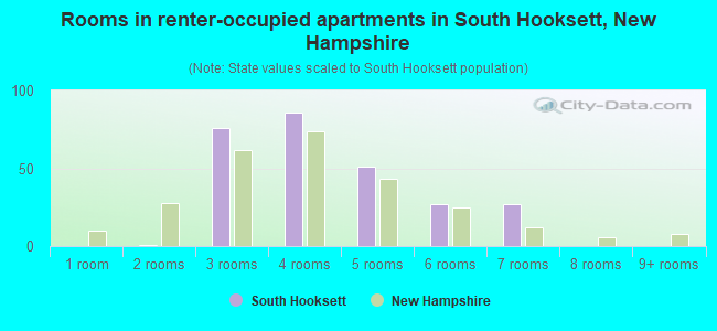 Rooms in renter-occupied apartments in South Hooksett, New Hampshire