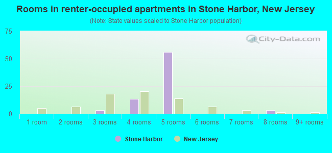 Rooms in renter-occupied apartments in Stone Harbor, New Jersey
