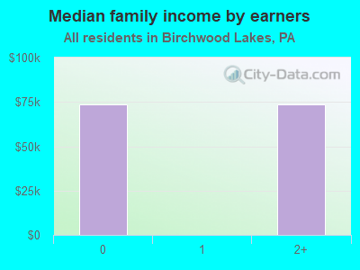 Median family income by earners