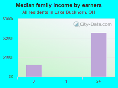 Median family income by earners