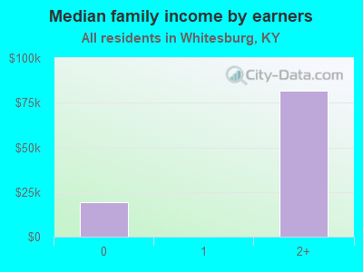 Median family income by earners