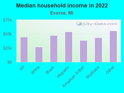 Median household income in 2022