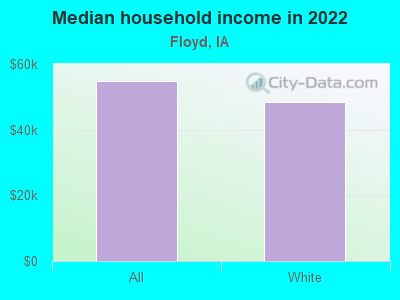 Median household income in 2022