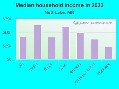 Median household income in 2022