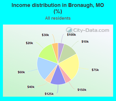 Income distribution in Bronaugh, MO (%)