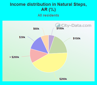 Income distribution in Natural Steps, AR (%)