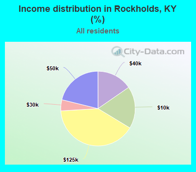 Income distribution in Rockholds, KY (%)
