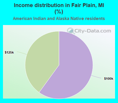 Income distribution in Fair Plain, MI (%)