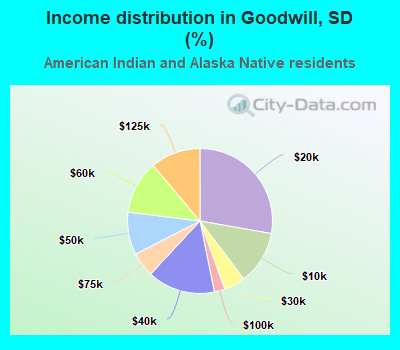Income distribution in Goodwill, SD (%)