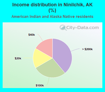 Income distribution in Ninilchik, AK (%)