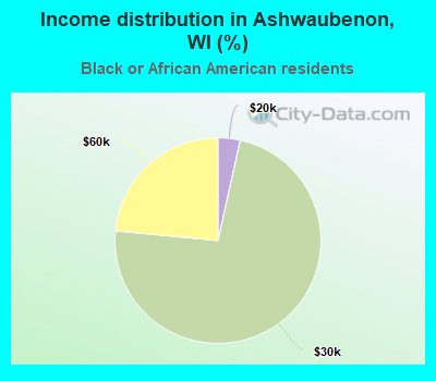 Income distribution in Ashwaubenon, WI (%)