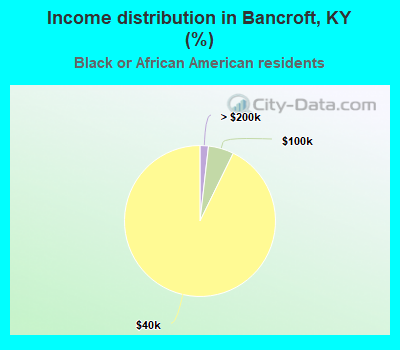 Income distribution in Bancroft, KY (%)