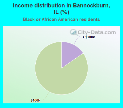 Income distribution in Bannockburn, IL (%)
