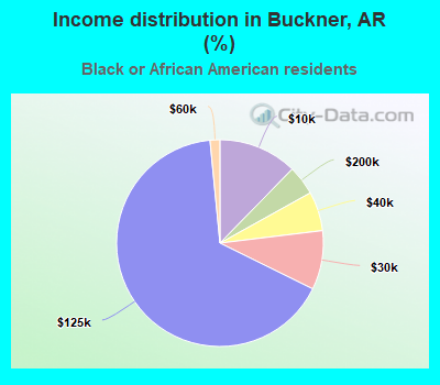 Income distribution in Buckner, AR (%)