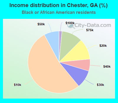 Income distribution in Chester, GA (%)