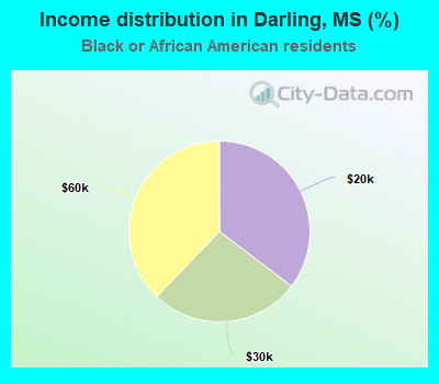 Income distribution in Darling, MS (%)