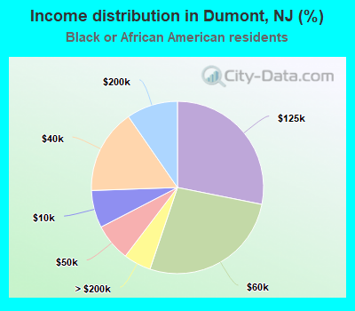 Income distribution in Dumont, NJ (%)