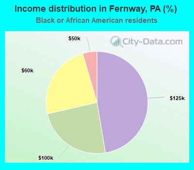 Income distribution in Fernway, PA (%)