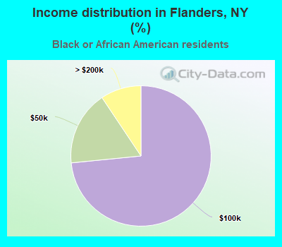 Income distribution in Flanders, NY (%)
