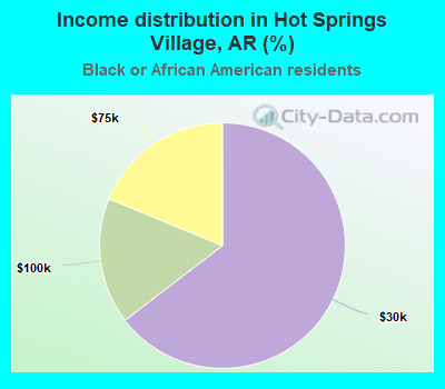 Income distribution in Hot Springs Village, AR (%)