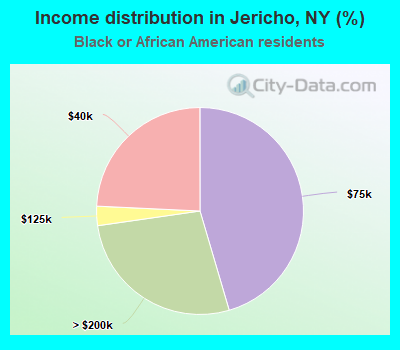 Income distribution in Jericho, NY (%)