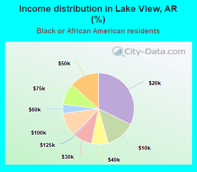 Income distribution in Lake View, AR (%)
