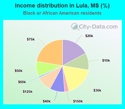 Income distribution in Lula, MS (%)