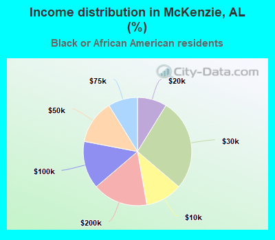 Income distribution in McKenzie, AL (%)