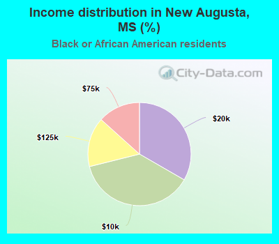 Income distribution in New Augusta, MS (%)