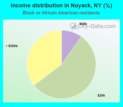 Income distribution in Noyack, NY (%)
