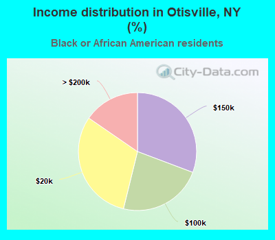 Income distribution in Otisville, NY (%)