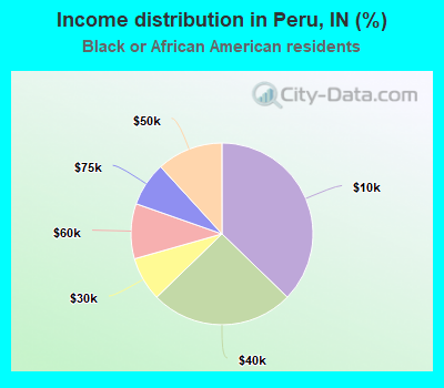 Income distribution in Peru, IN (%)