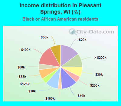 Income distribution in Pleasant Springs, WI (%)