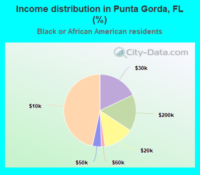 Income distribution in Punta Gorda, FL (%)