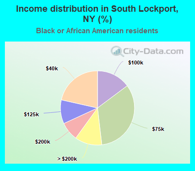 Income distribution in South Lockport, NY (%)