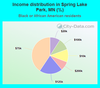 Income distribution in Spring Lake Park, MN (%)